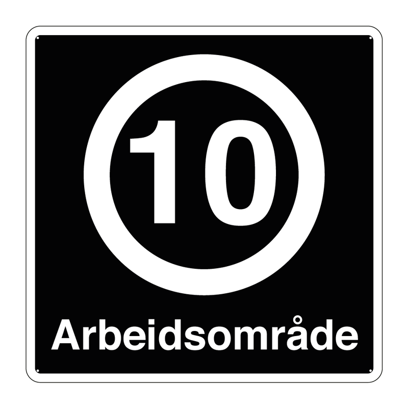 10 km/t Arbeidsområde & 10 km/t Arbeidsområde