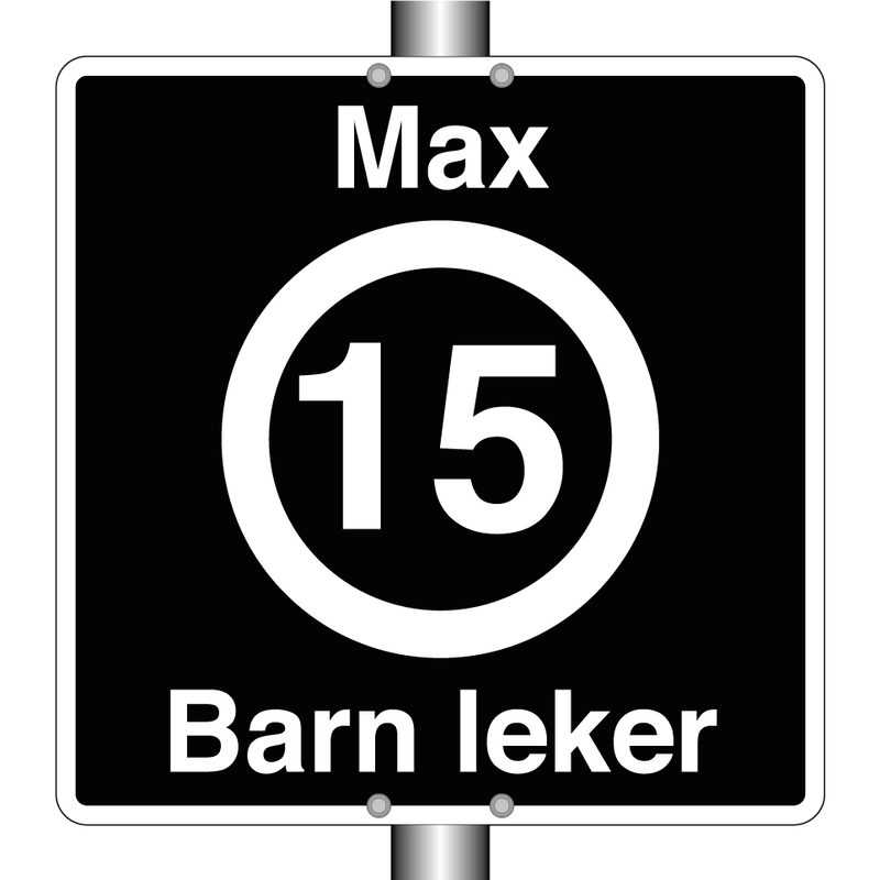 Max 15 km/t Barn leker & Max 15 km/t Barn leker