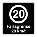 Fartsgrense 20 km/t