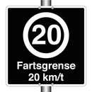Fartsgrense 20 km/t
