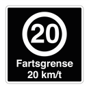 Fartsgrense 20 km/t