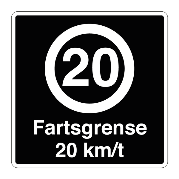 Fartsgrense 20 km/t & Fartsgrense 20 km/t & Fartsgrense 20 km/t
