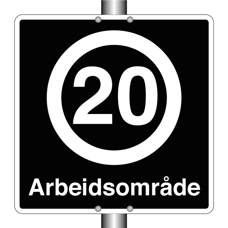 20 km/t Arbeidsområde & 20 km/t Arbeidsområde