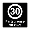 Fartsgrense 30 km/t
