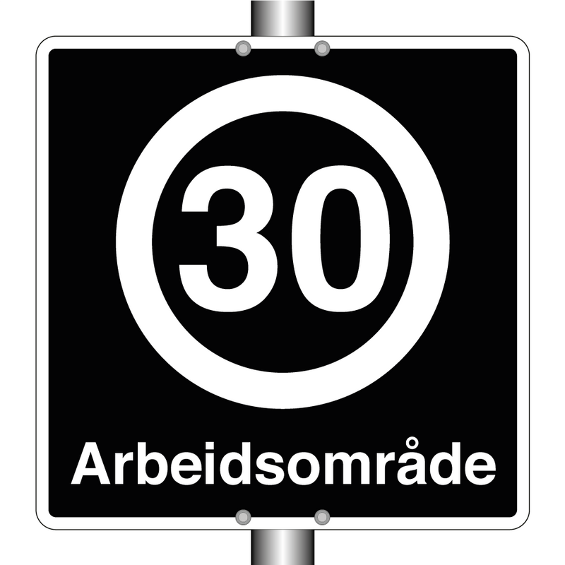 30 km/t Arbeidsområde & 30 km/t Arbeidsområde