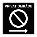 Privat område parkering forbudt høyre