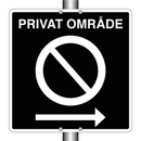 Privat område parkering forbudt høyre
