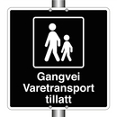 Gangvei Varetransport tillatt