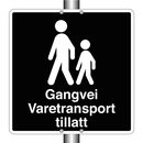 Gangvei Varetransport tillatt