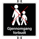 Gjennomgang forbudt
