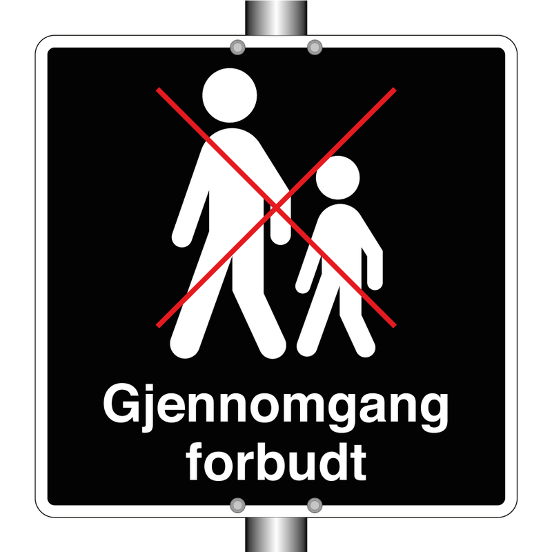 Gjennomgang forbudt