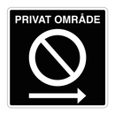 Privat område parkering forbudt høyre