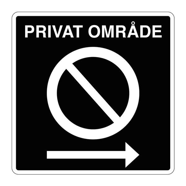 Privat område parkering forbudt høyre
