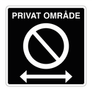 Privat område parkering forbudt høyre og venstre