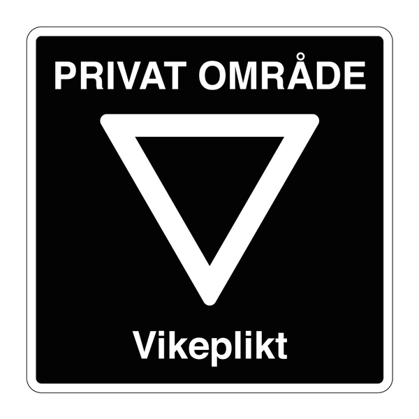 Privat område Vikeplikt