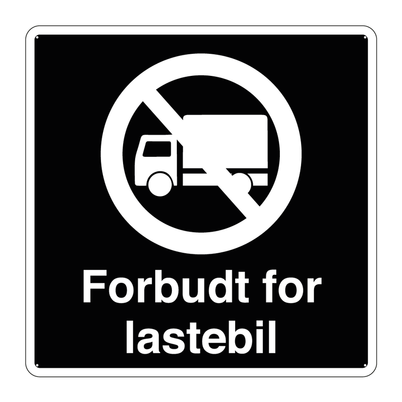 Forbudt for lastebil & Forbudt for lastebil