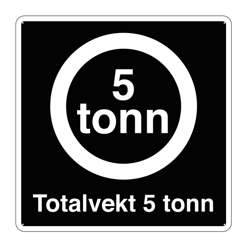 Totalvekt 5 tonn & Totalvekt 5 tonn