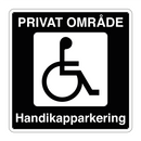 Privat område Handikapparkering
