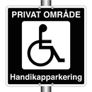 Privat område Handikapparkering
