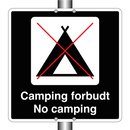 Camping forbudt No camping