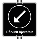Påbudt kjørefelt til venstre