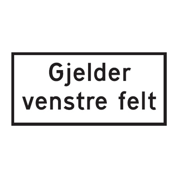 808.515V Gjelder venstre felt & 808.515V Gjelder venstre felt & 808.515V Gjelder venstre felt