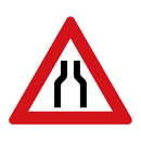 106.1 Smalere veg (innsnevring på begge sider) & 106.1 Smalere veg (innsnevring på begge sider)