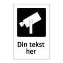 Lag kameraovervåkning skilt