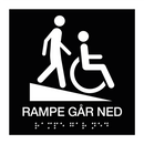 Rampe går ned - Taktil