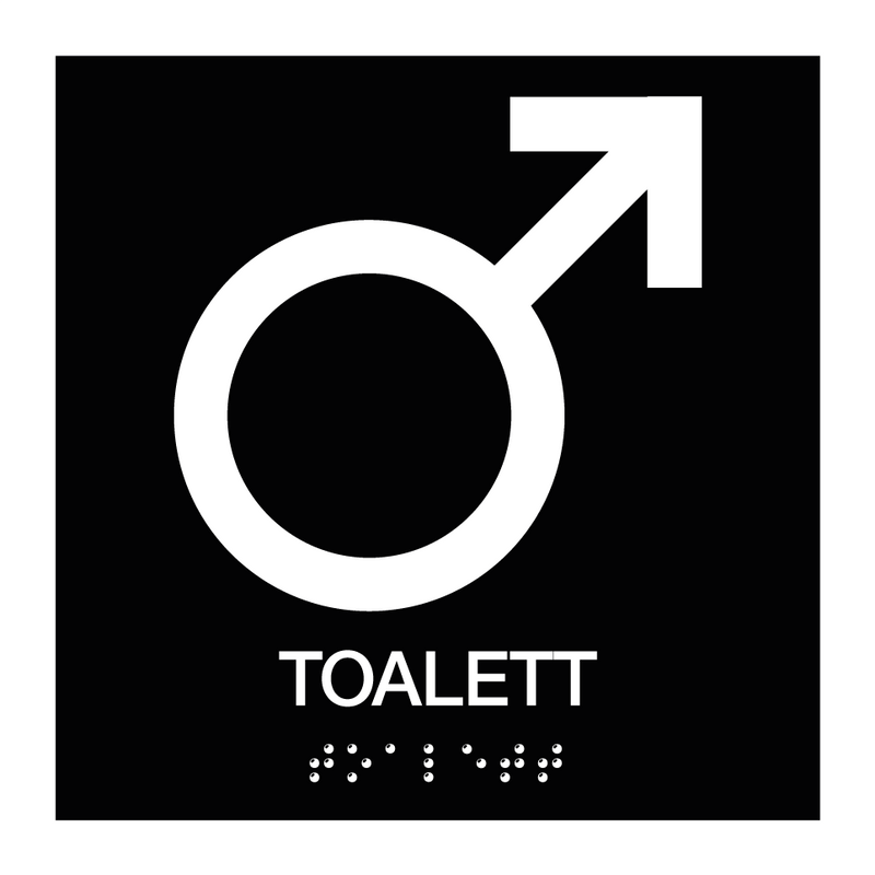 Toalett Herrer - Taktil
