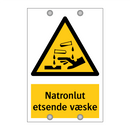 Natronlut etsende væske