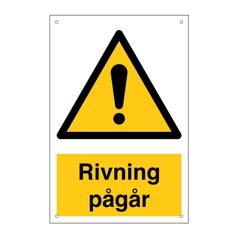 Riving pågår