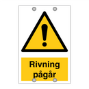 Riving pågår