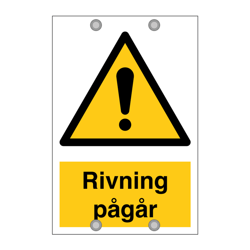Riving pågår