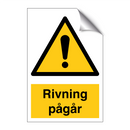Riving pågår