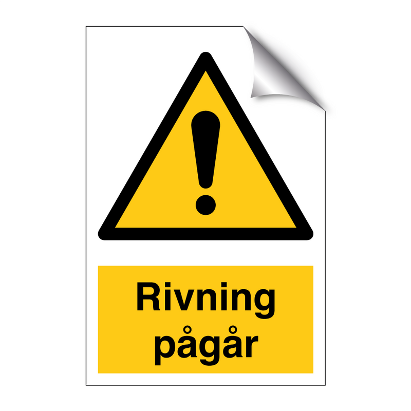 Riving pågår