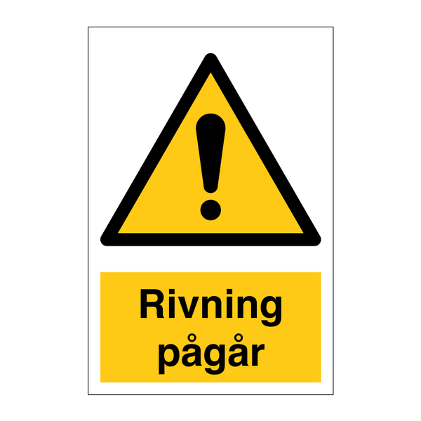 Riving pågår