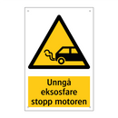 Unngå eksosfare stopp motoren