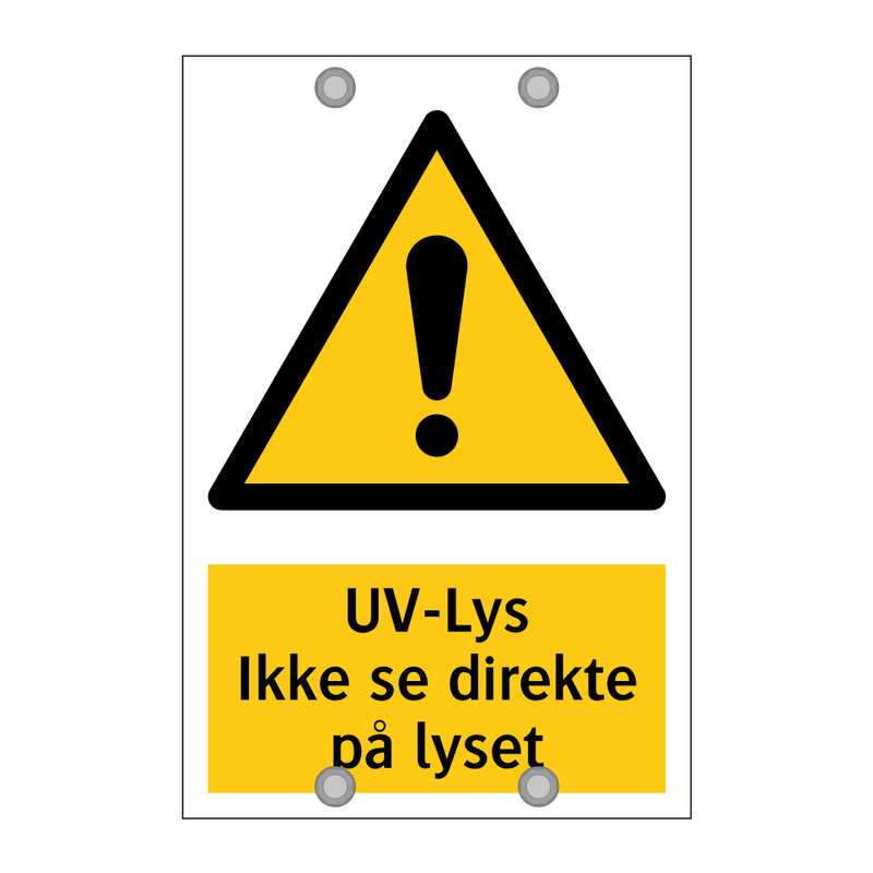 UV-lus ikke se direkte på lyset & UV-lus ikke se direkte på lyset