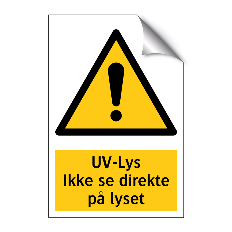 UV-lus ikke se direkte på lyset & UV-lus ikke se direkte på lyset