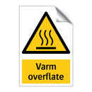 Varm overflate