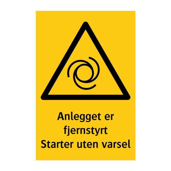 Startes uten varsel