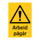 Arbeid pågår