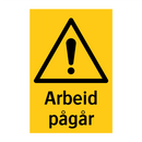 Arbeid pågår