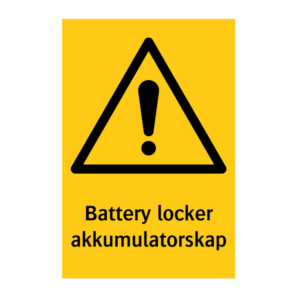 Battery locker Akkumulatorskap & Battery locker Akkumulatorskap & Battery locker Akkumulatorskap