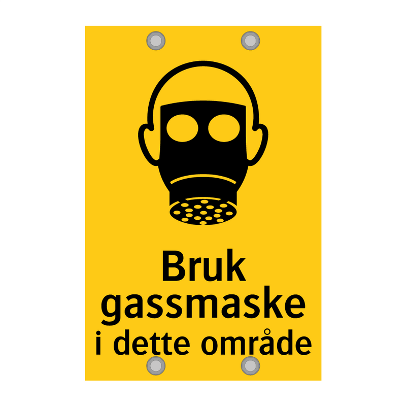 Bruk gassmaske i dette området & Bruk gassmaske i dette området & Bruk gassmaske i dette området