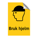 Bruk hjelm