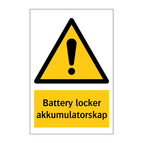 Battery locker Akkumulatorskap & Battery locker Akkumulatorskap & Battery locker Akkumulatorskap