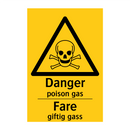 Danger poison gas Fare giftig gass