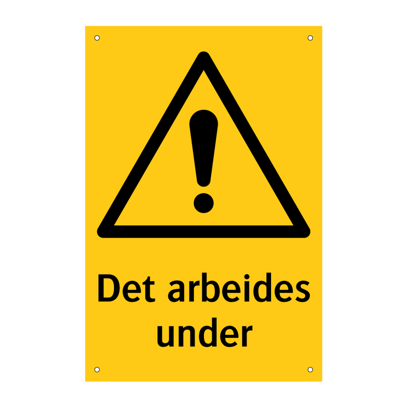 Det arbeides under & Det arbeides under & Det arbeides under & Det arbeides under